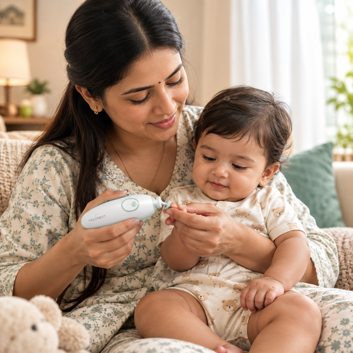 TrimNest Rechargeable Baby Nail Trimmer