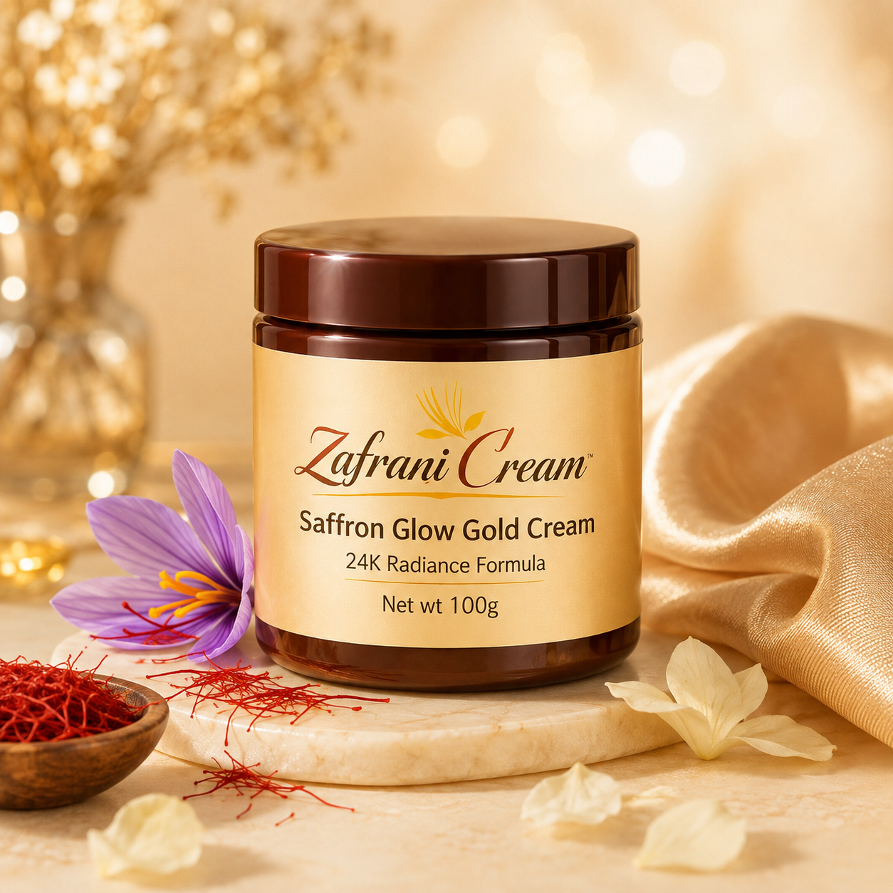 Zafraan Glow 24K Gold Saffron Radiance Cream Buy 1 Get 1