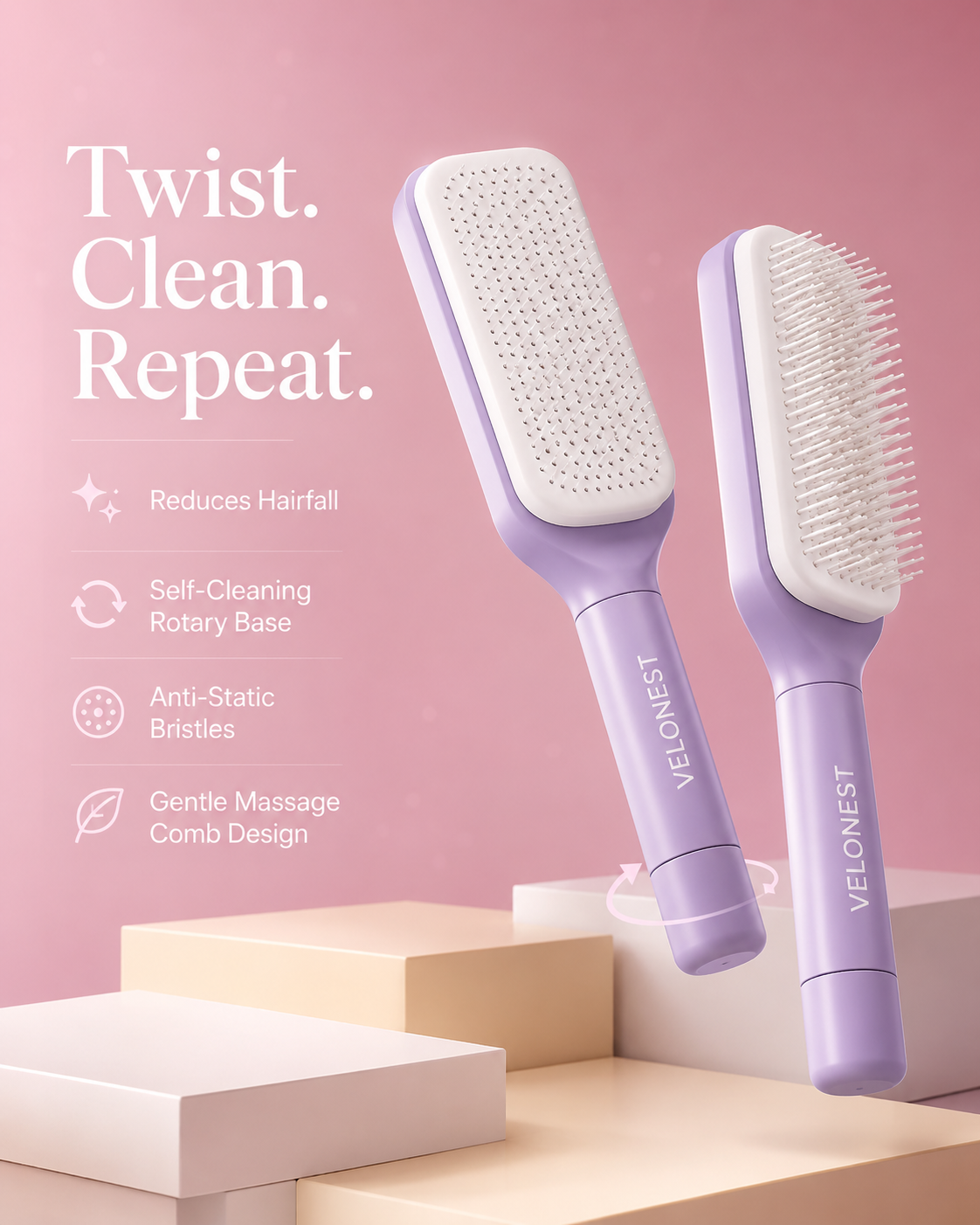 TangleFree  Brush. Clean. Repeat. Effortlessly.