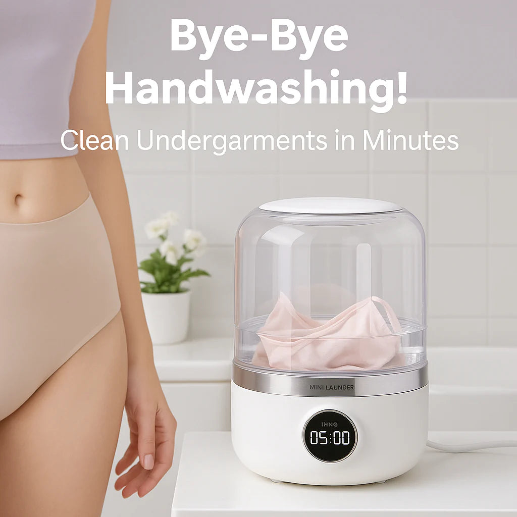 WashPod — compact, clean, instantly understood
