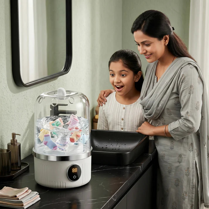 WashPod — compact, clean, instantly understood